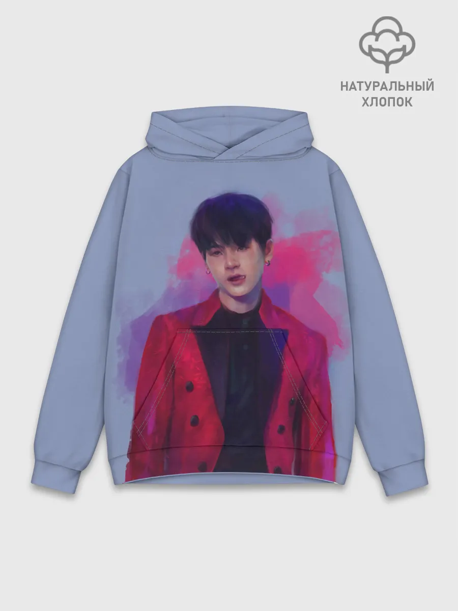 Худи мужской база хлопок / Kim Seokjin