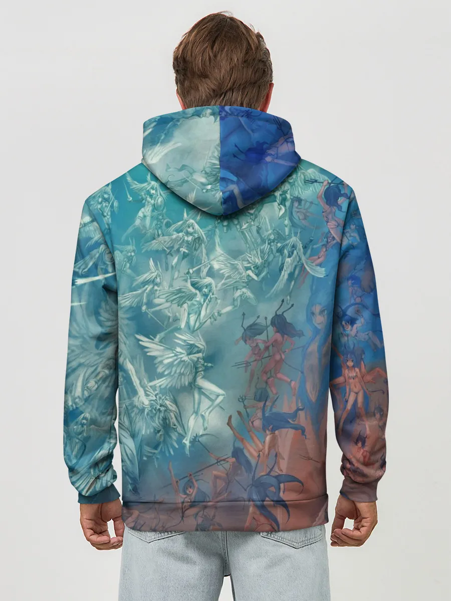 Худи мужской база хлопок / Ангелы и Демоны