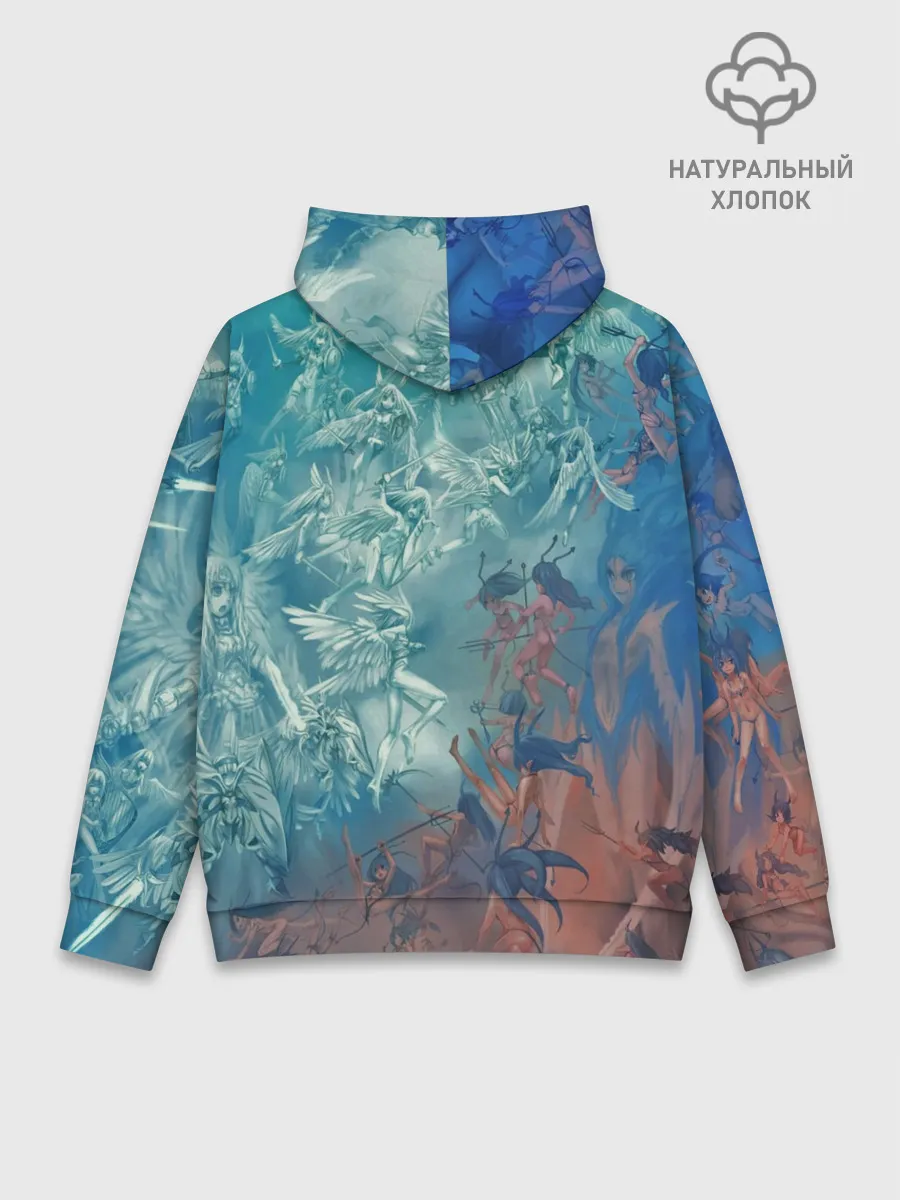 Худи мужской база хлопок / Ангелы и Демоны