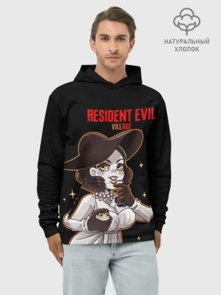 Худи мужской база хлопок / Resident Evil Димитреску