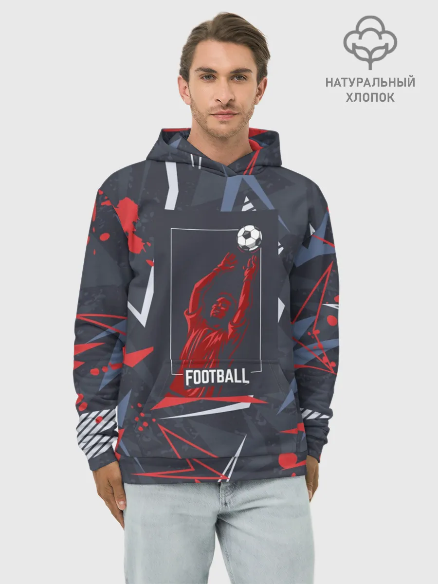 Худи мужской база хлопок / ФУТБОЛ