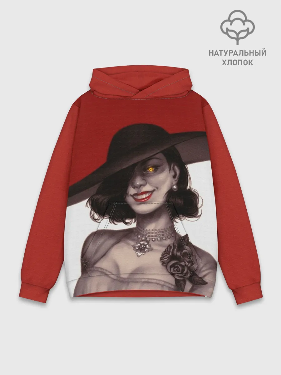 Худи мужской база хлопок / Леди Димитреску из Резидента