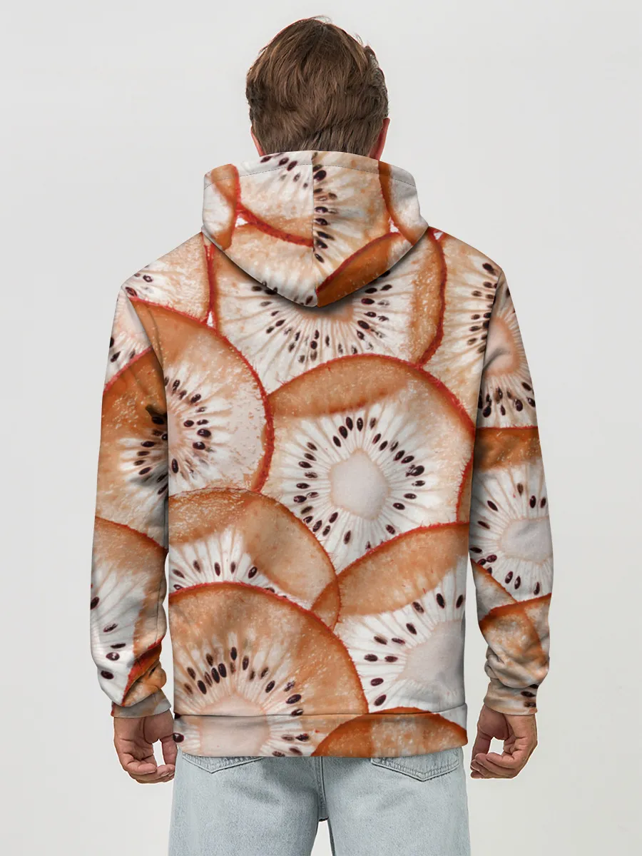 Худи мужской база хлопок / Красный Киви