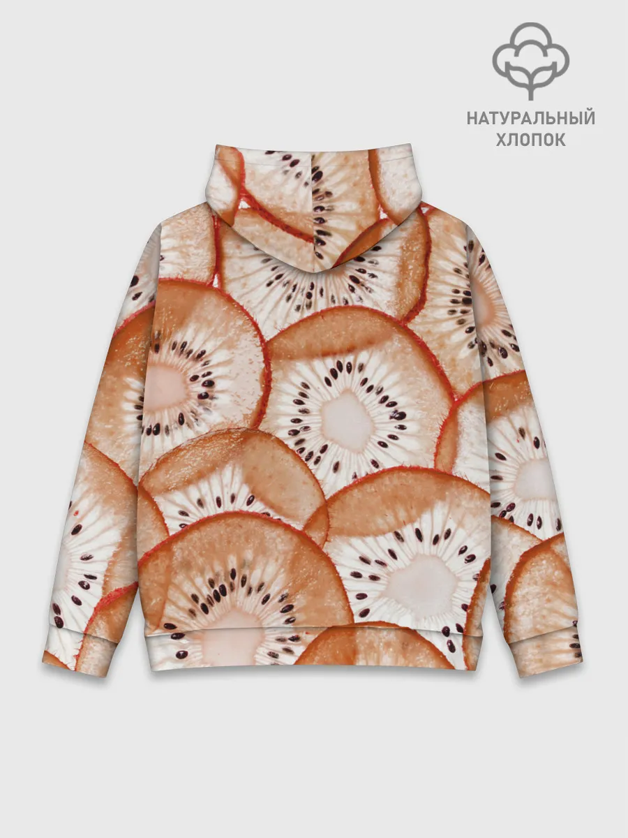 Худи мужской база хлопок / Красный Киви