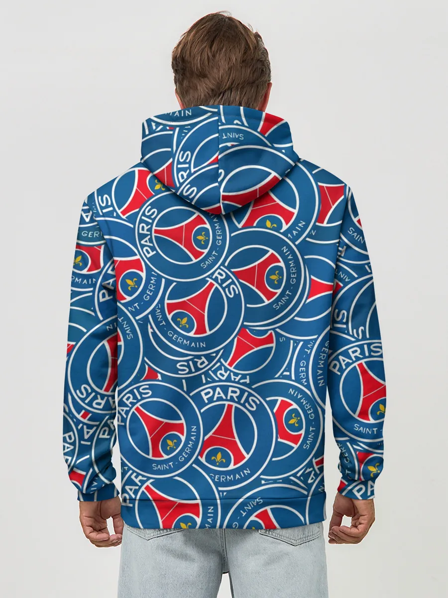 Худи мужской база хлопок / ФК ПСЖ / PARIS SAINT GERMAIN