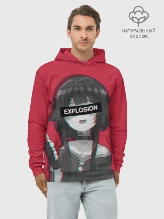 Худи мужской база хлопок / Megumin Konosuba Мегумин
