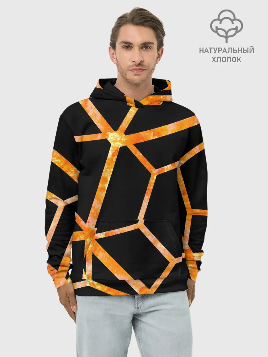 Худи мужской база хлопок / Hexagon