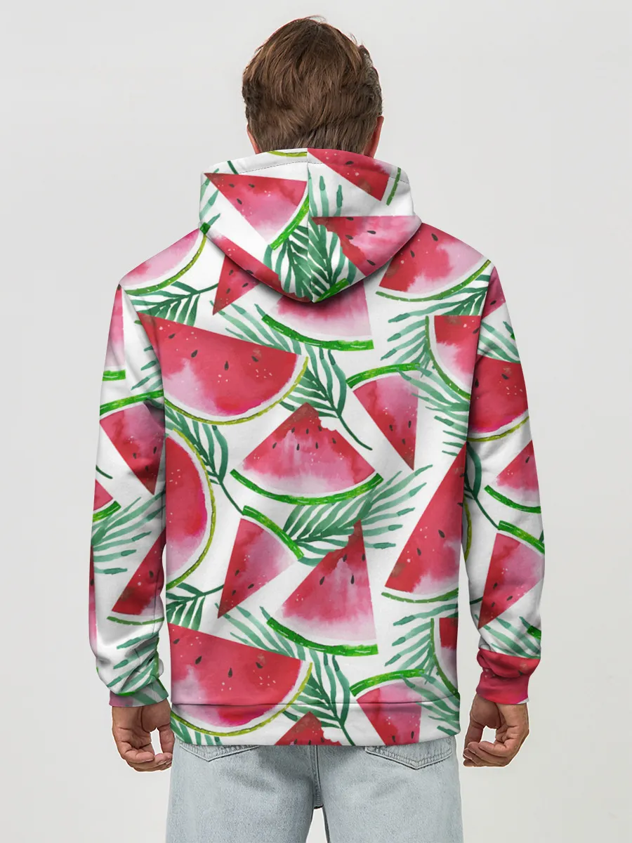 Худи мужской база хлопок / Арбузное настроение