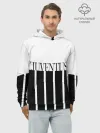 Худи мужской база хлопок / Juventus | Tee Black and White