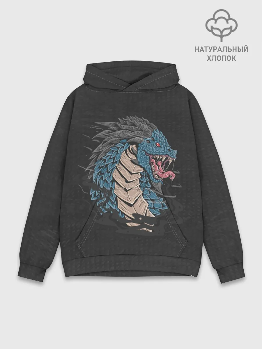 Худи мужской база хлопок / Дракон