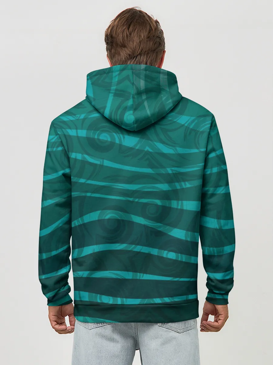 Худи мужской база хлопок / Рыбка Hello