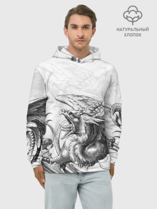 Худи мужской база хлопок / Грифон