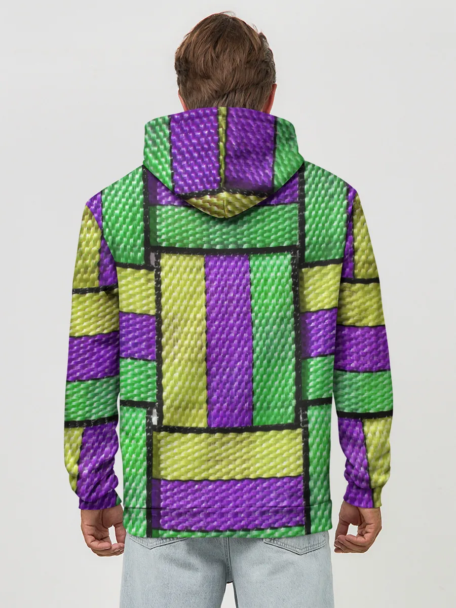 Худи мужской база хлопок / Цветные Ремешки