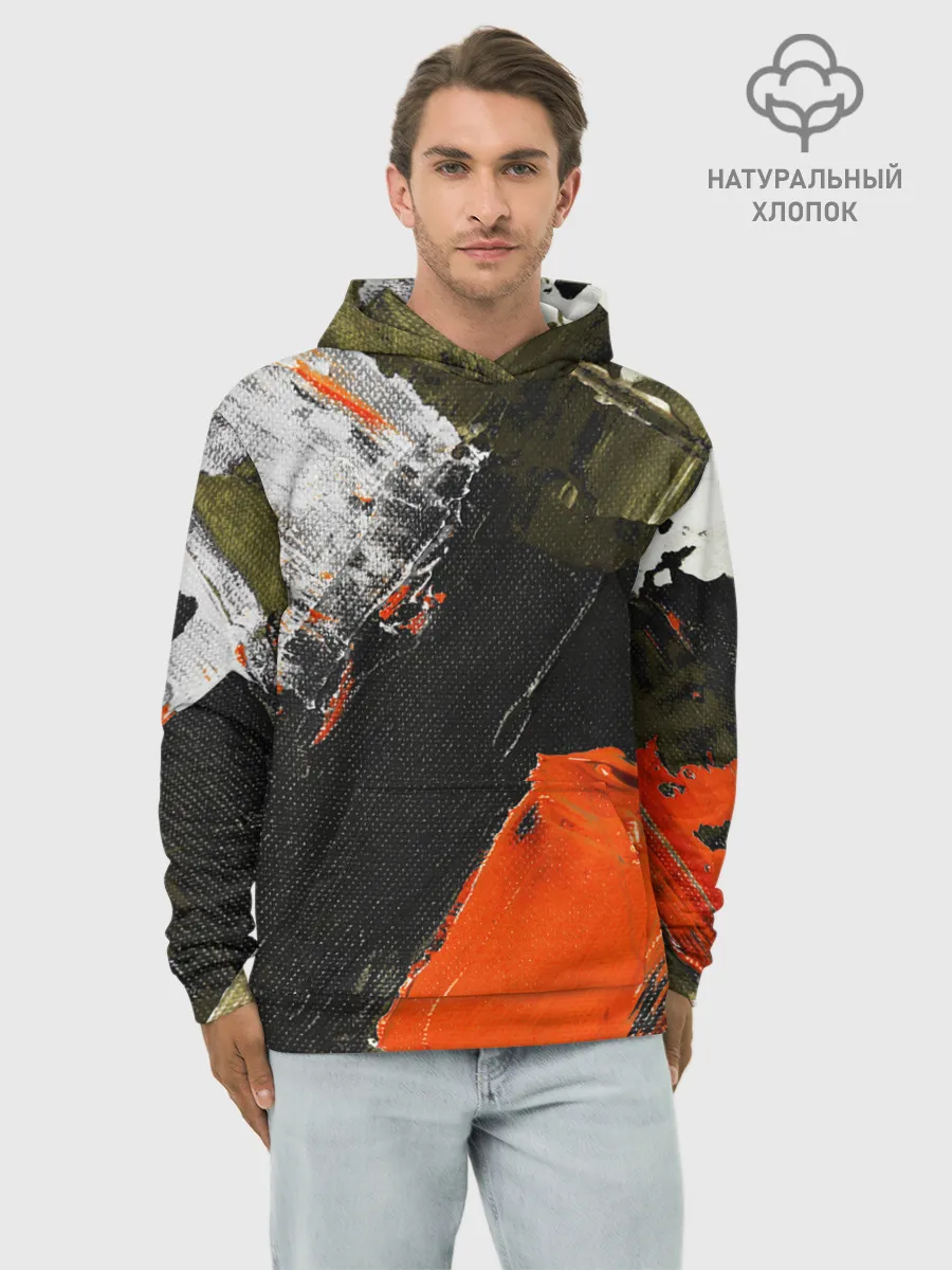 Худи мужской база хлопок / Современное искусство
