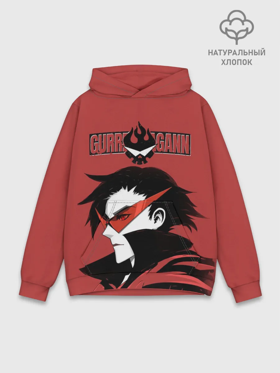 Худи мужской база хлопок / Гуррен Лаганн