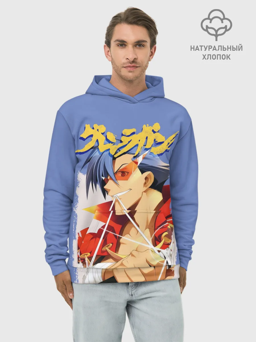 Худи мужской база хлопок / Kamina