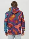 Худи мужской база хлопок / РазноцВетная абстракция