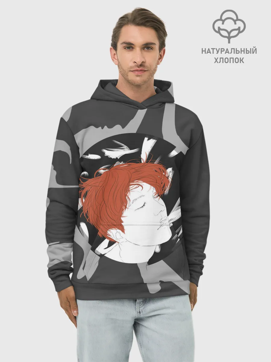 Худи мужской база хлопок / BTS Style