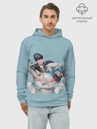 Худи мужской база хлопок / BTS in cup