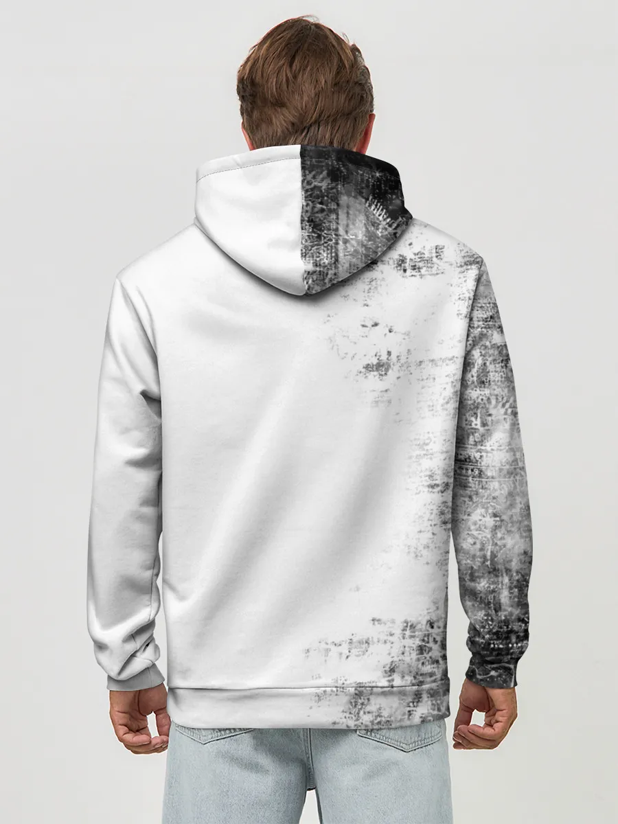 Худи мужской база хлопок / Черный Аста демон Чёрный клевер