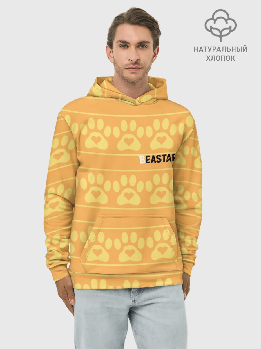 Худи мужской база хлопок / Paws Beastars