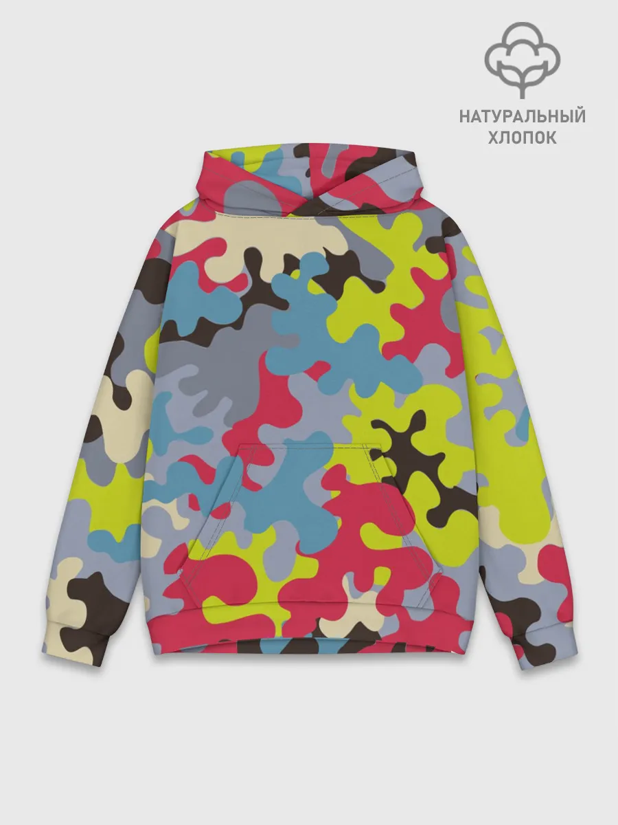 Худи мужской база хлопок / Цветные облака