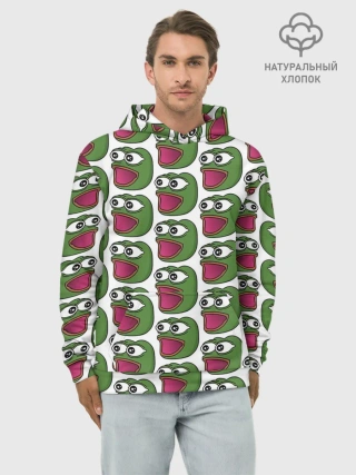 Худи мужской база хлопок / Poggers Pattern