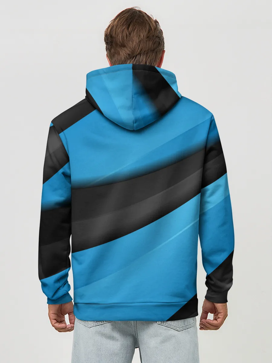 Худи мужской база хлопок / Blue Sport Style