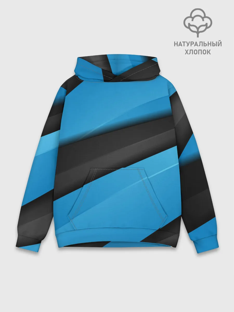 Худи мужской база хлопок / Blue Sport Style