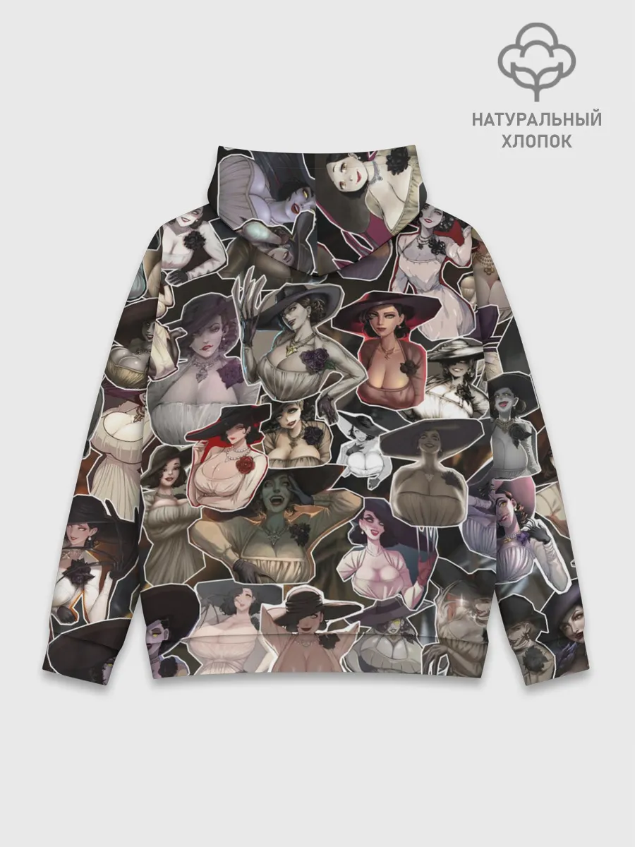 Худи мужской база хлопок / Dimitrescu stikers style