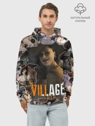 Худи мужской база хлопок / Dimitrescu stikers style