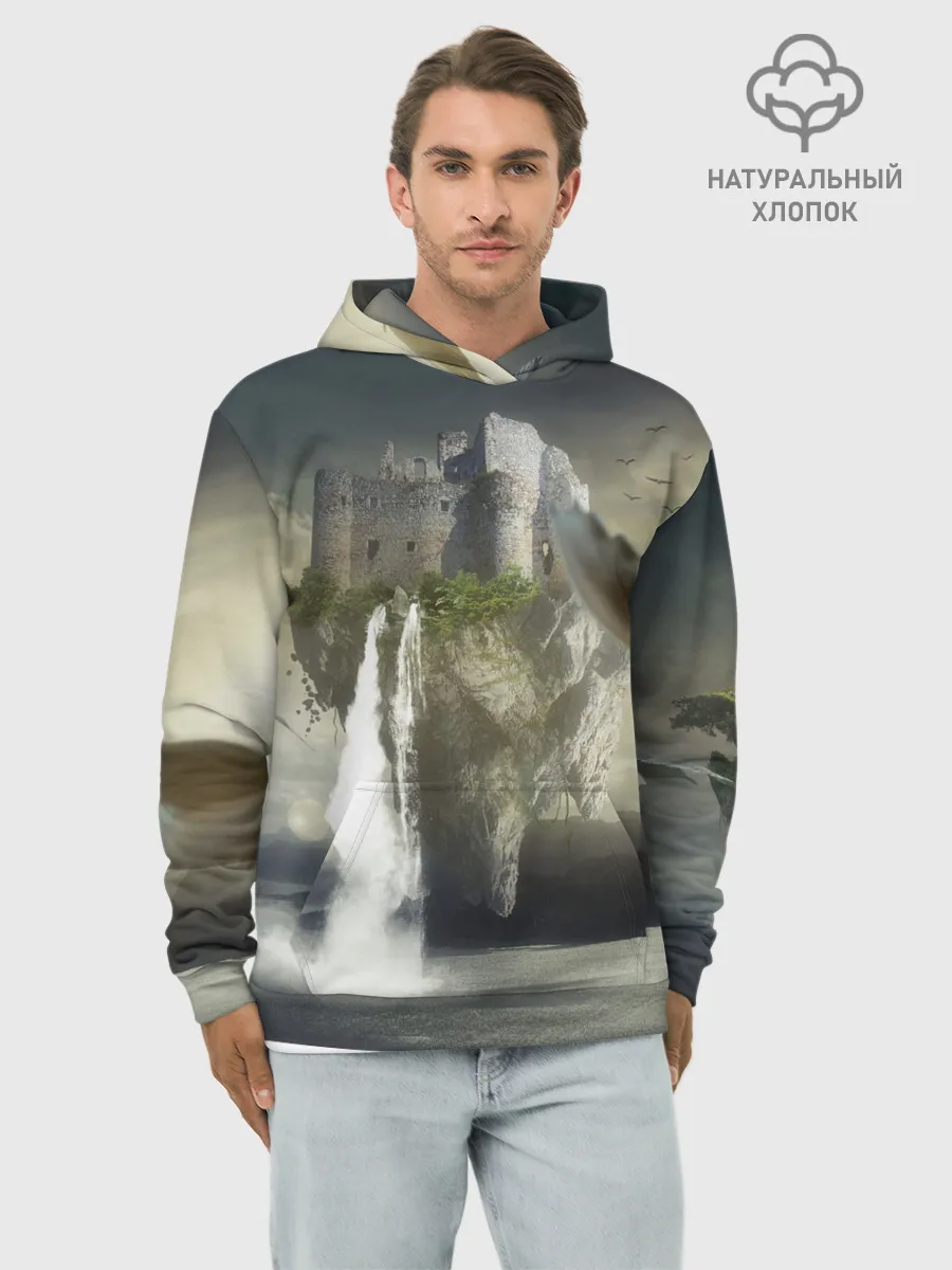 Худи мужской база хлопок / Парящий замак