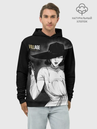 Худи мужской база хлопок / Lady Alcina Dimitrescu