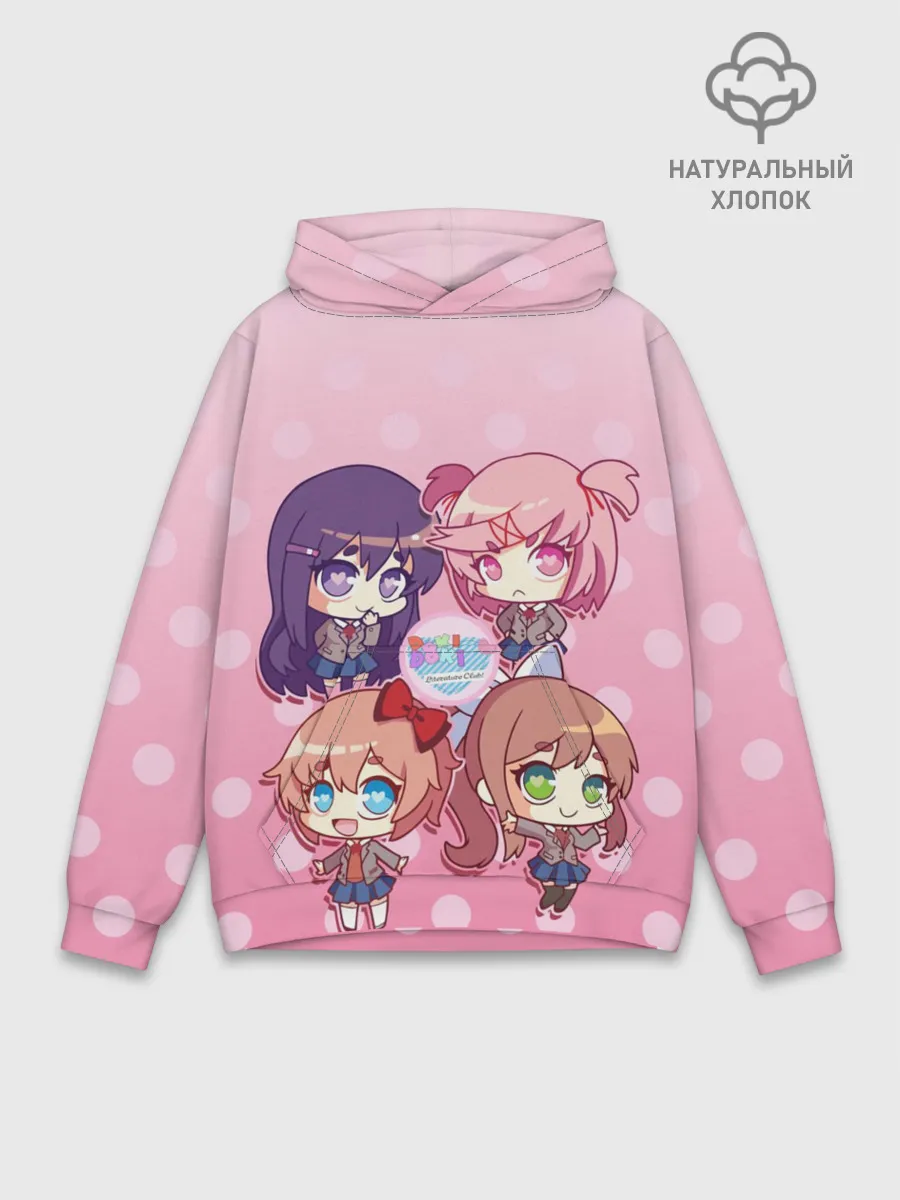 Худи мужской база хлопок / DOKI DOKI LITERATURE CLUB