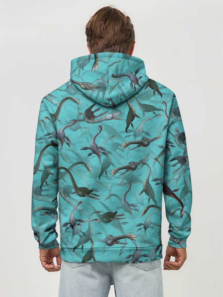 Худи мужской база хлопок / Лохнесский камуфляж