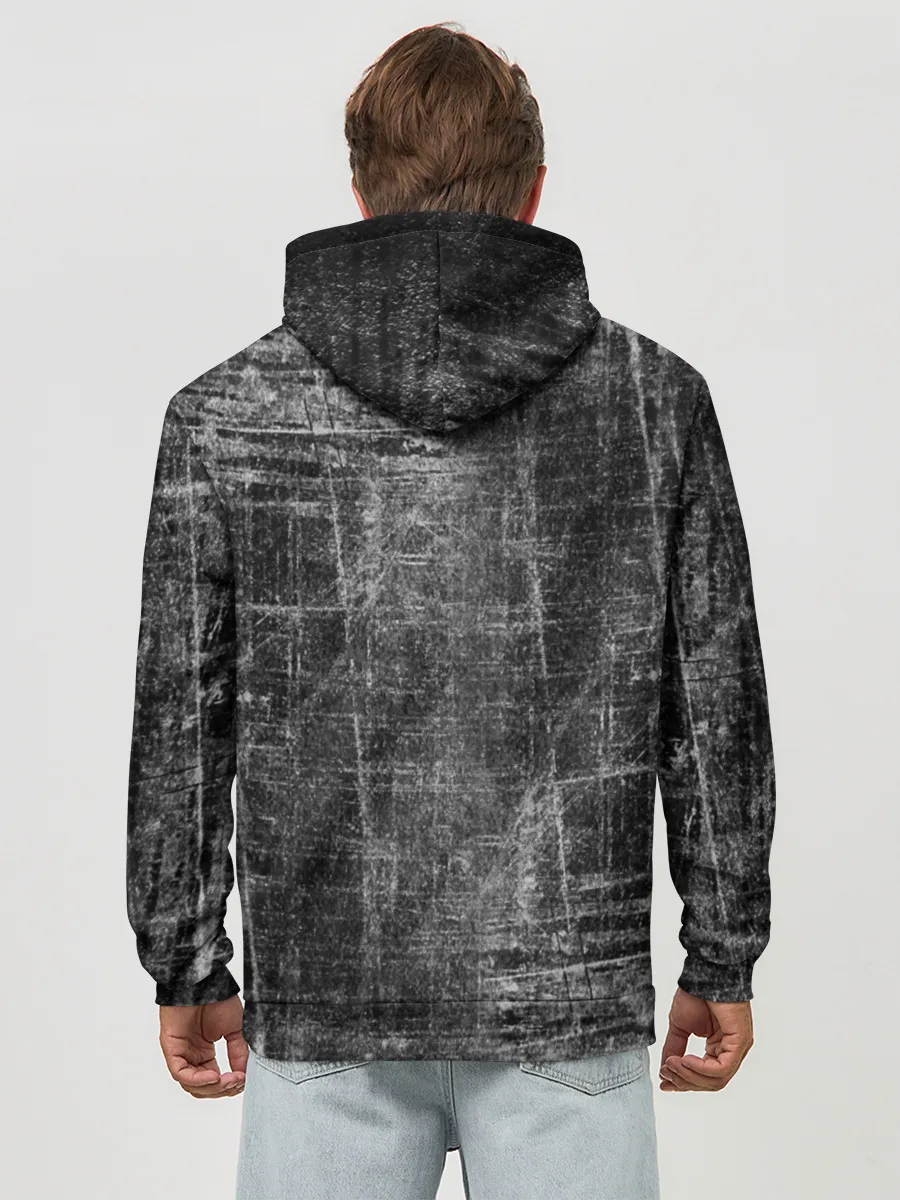 Худи мужской база хлопок / Потертости