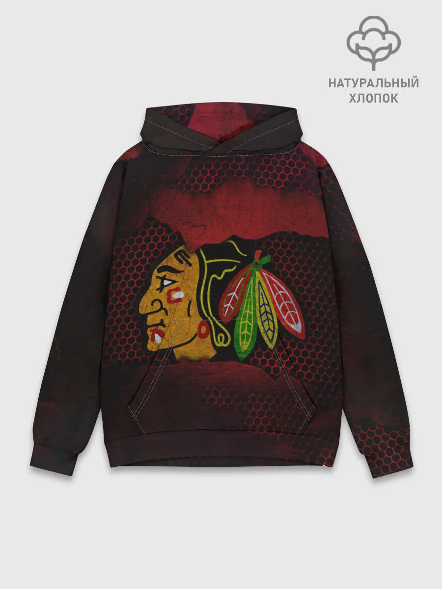 Худи мужской база хлопок / CHICAGO NHL