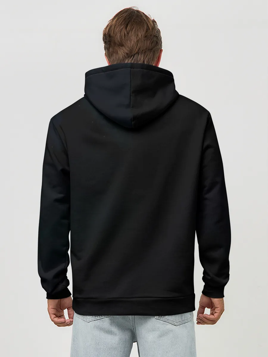 Худи мужской база хлопок / Соник сквозь кольцо