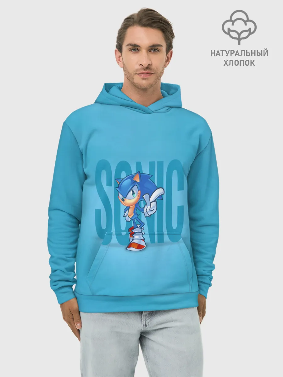 Худи мужской база хлопок / Легендарный ёж