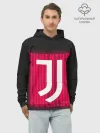 Худи мужской база хлопок / JUVENTUS / ЮВЕНТУС / НЕОН
