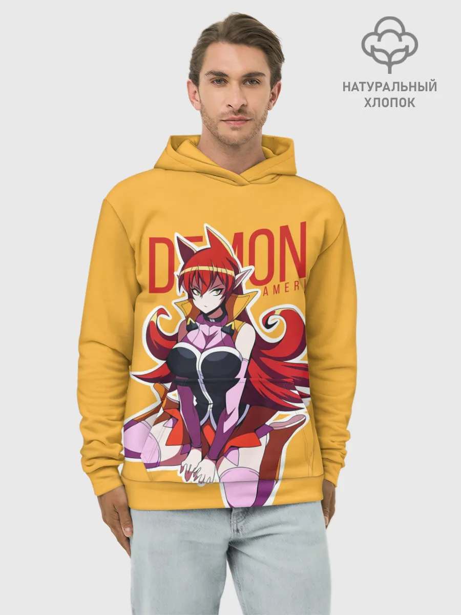 Худи мужской база хлопок / Demon Ameri