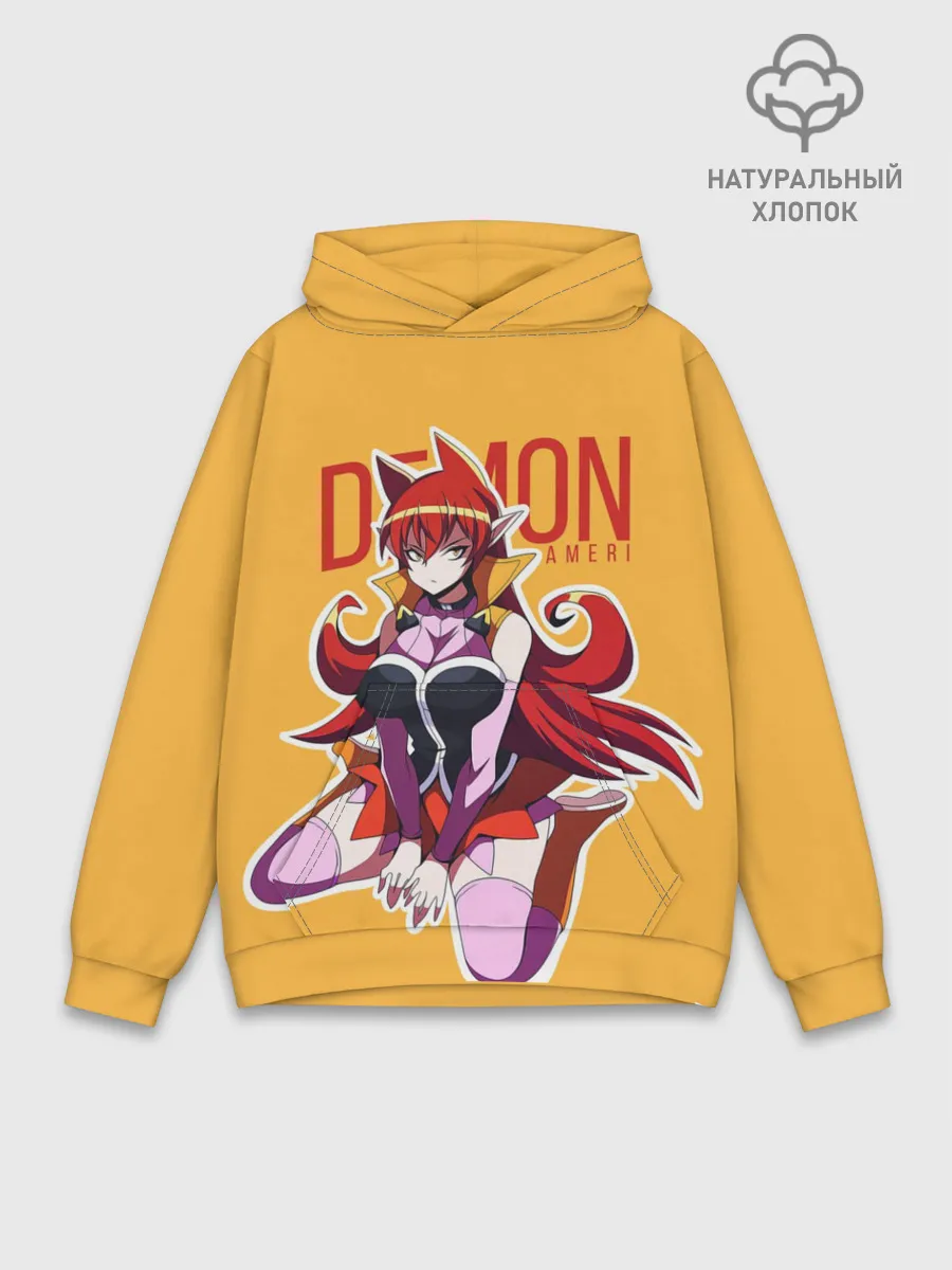 Худи мужской база хлопок / Demon Ameri