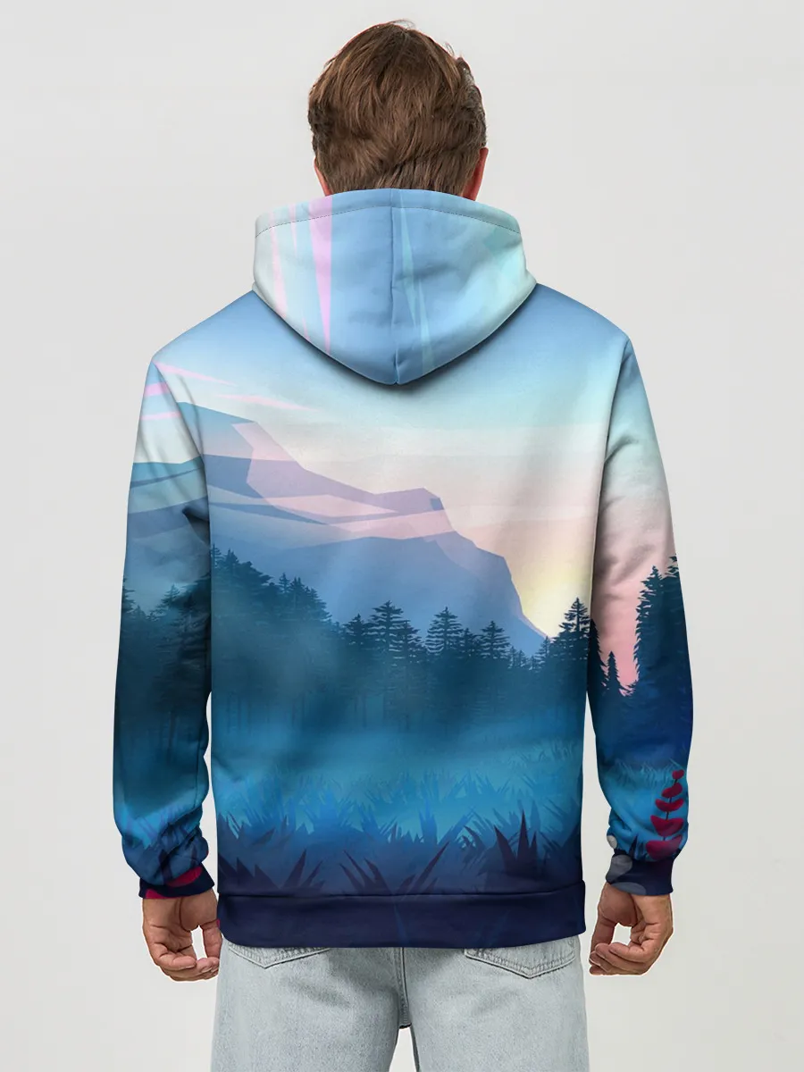 Худи мужской база хлопок / Рассвет