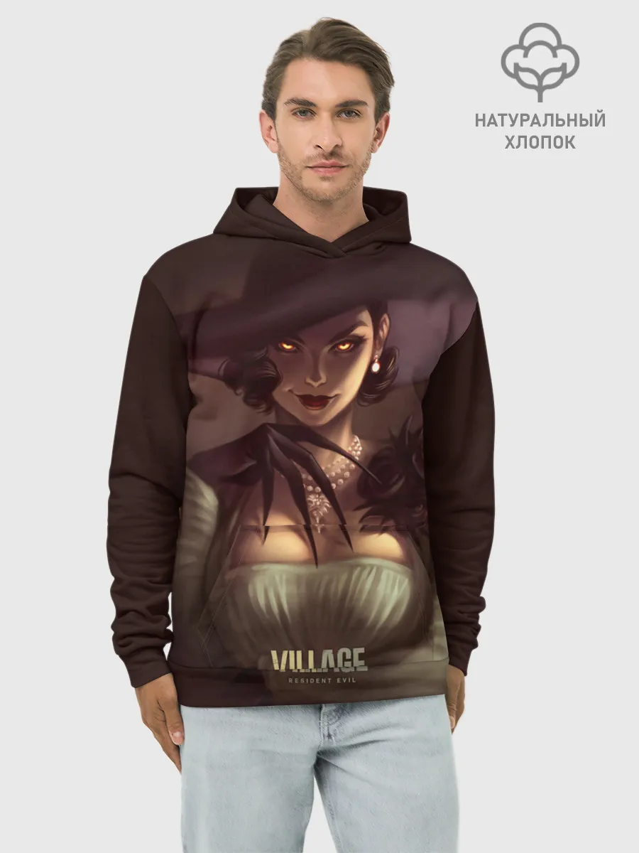 Худи мужской база хлопок / Lady Alcina Dimitrescu