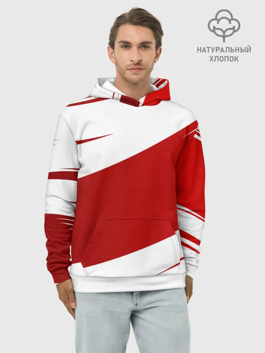 Худи мужской база хлопок / Ломкие линии