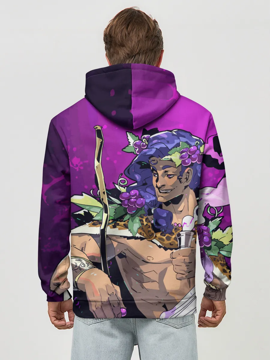 Худи мужской база хлопок / Бог виноделия Дионис