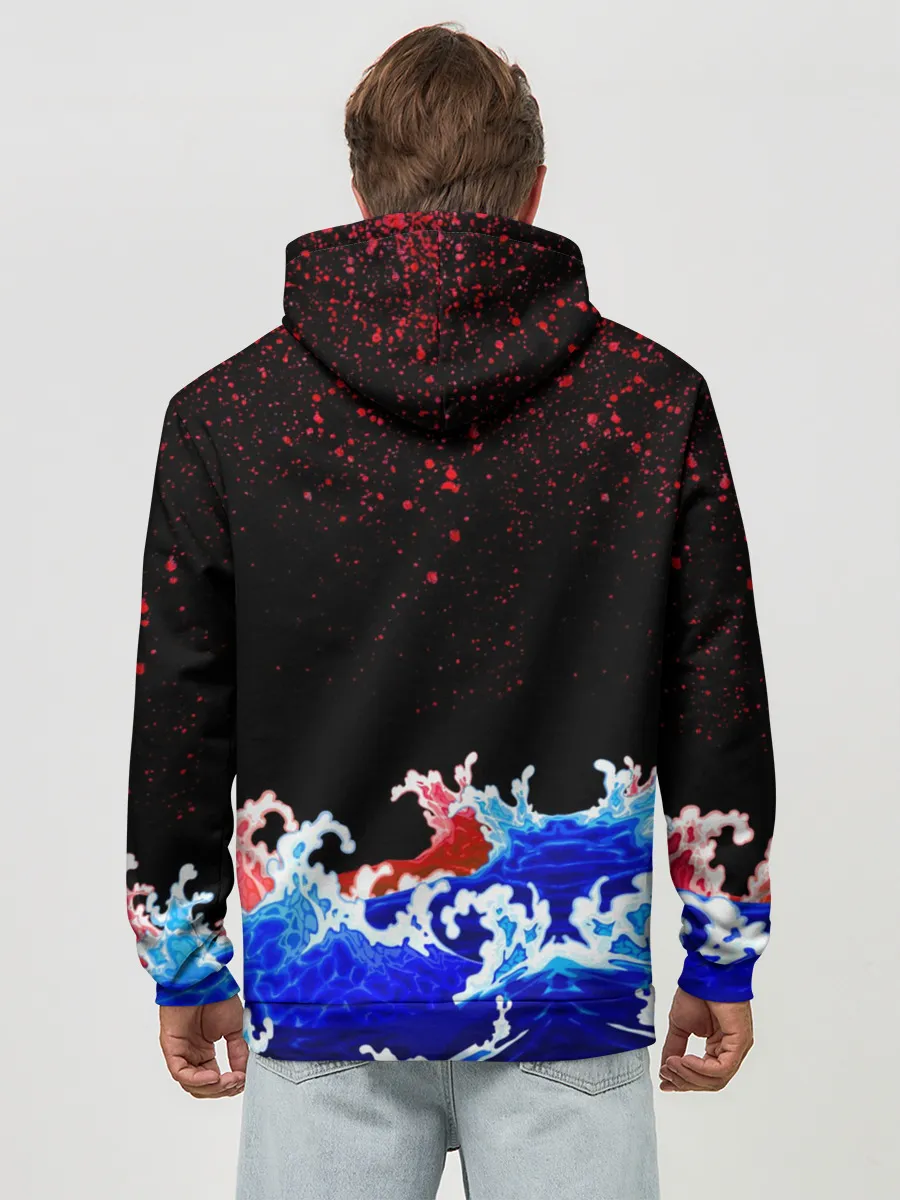 Худи мужской база хлопок / Кровавый Кракен Монстр