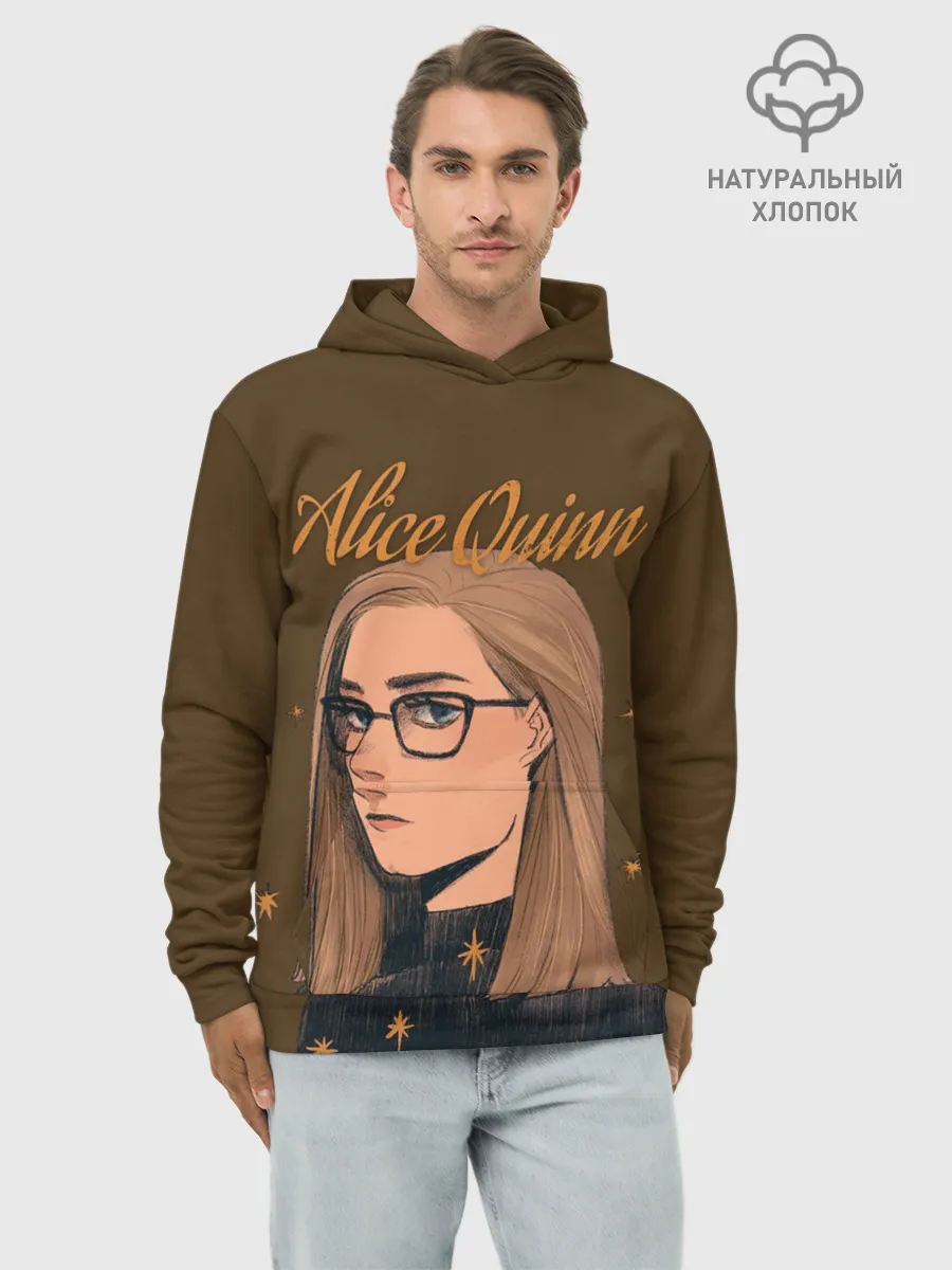 Худи мужской база хлопок / Alice Quinn