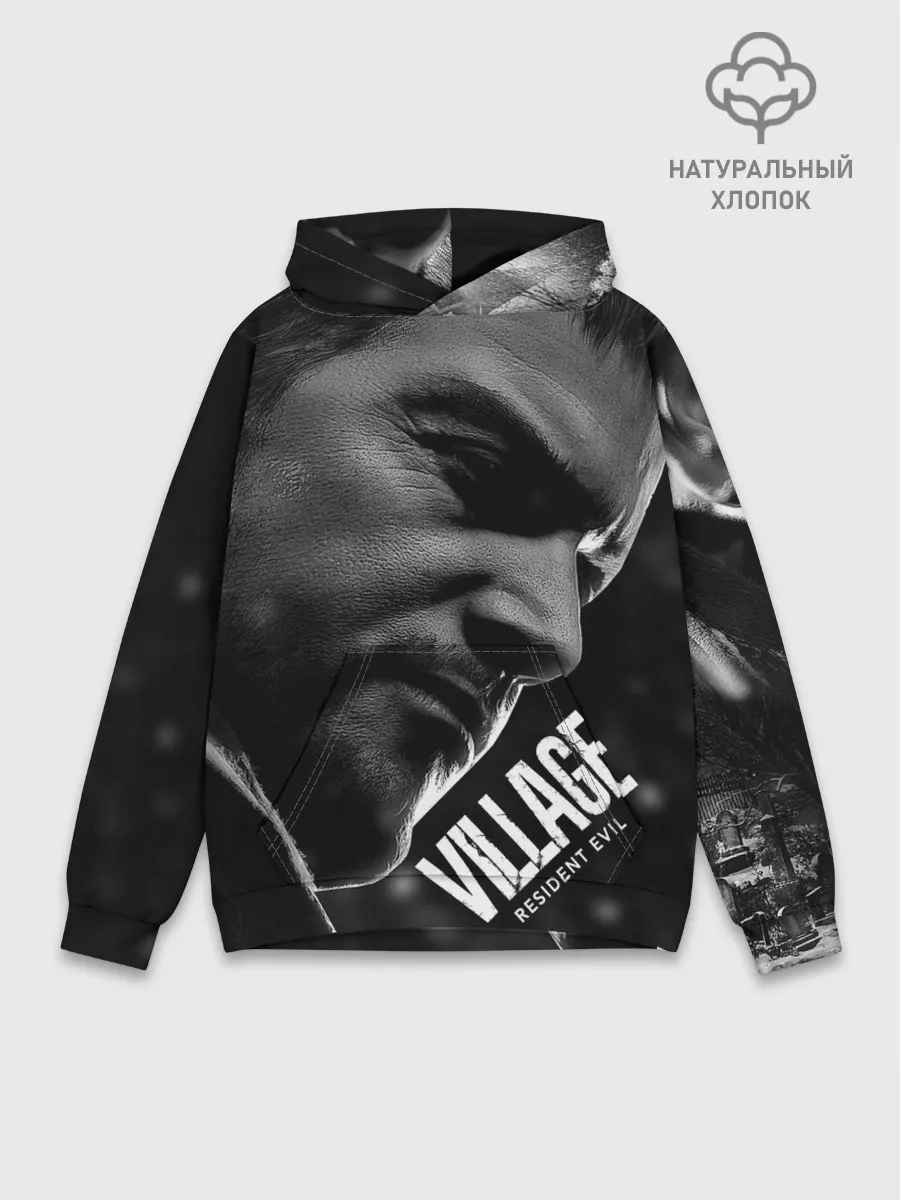 Худи мужской база хлопок / RESIDENT EVIL 8 VILLAGE