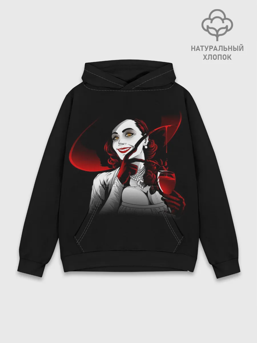 Худи мужской база хлопок / Resident Evil Леди Вампир